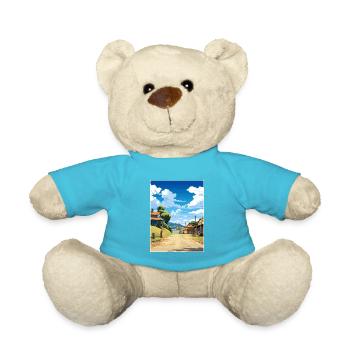 Sovereign Hills Australien Vintage Reiseposter - Teddy - Atollblau - Vorne