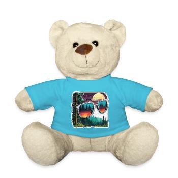 Sunglasses / Reflection / Forest / Reflection - Teddy Bear - atoll blue - Front