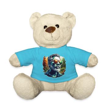 Sunglasses / Man / Forest / Portrait / Guy - Teddy Bear - atoll blue - Front