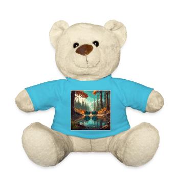Sunglasses / Reflection / Forest / Reflection - Teddy Bear - atoll blue - Front
