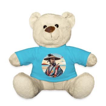Samurai / Japanisch / Harakiri / Katana / Mann - Teddy - Atollblau - Vorne