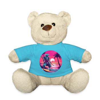 Samurai / Japanisch / Harakiri / Katana / Mann - Teddy - Atollblau - Vorne