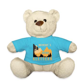 Mir Reicht`s, ich geh Klettern - Teddy - Atollblau - Vorne