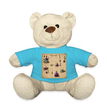Manuel de la sorcière / grimoire / Halloween / automne - Nounours - bleu outremer - Devant