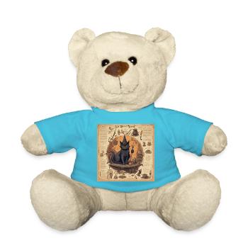 Manuel de la sorcière / grimoire / Halloween / automne - Nounours - bleu outremer - Devant
