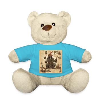 Manuel de la sorcière / grimoire / Halloween / automne - Nounours - bleu outremer - Devant