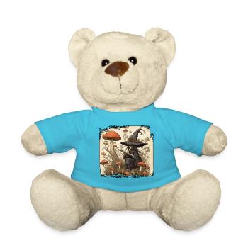 Manuel de la sorcière / grimoire / Halloween / automne - Nounours - bleu outremer - Devant
