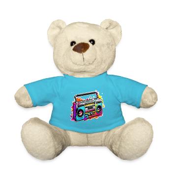 Radio / Analog / Music / Frequency / Speakers - Teddy Bear - atoll blue - Front