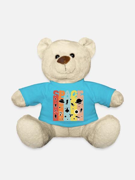 Space, Weltall, Astronaut - Teddy - Atollblau