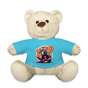 Pizza / Fast Food / Italian / Margherita - Teddy Bear - atoll blue - Front