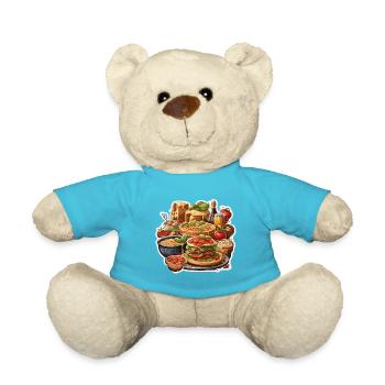 Italian / Tuscany / Food / Restaurant - Teddy Bear - atoll blue - Front