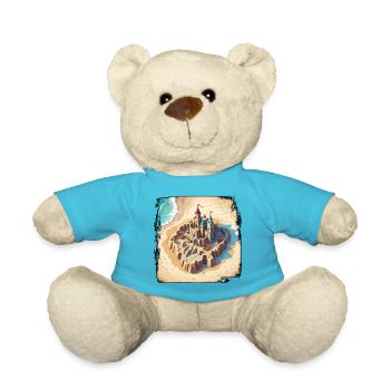 Sandcastle / Building / Playing / Castle / Holiday - Teddy Bear - atoll blue - Front