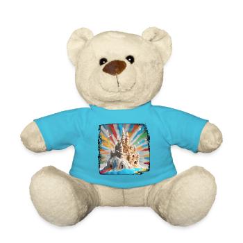Sandcastle / Building / Playing / Castle / Holiday - Teddy Bear - atoll blue - Front