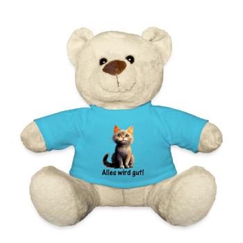 Everything will be fine! ♥ EmotiCatz - Teddy Bear - atoll blue - Front