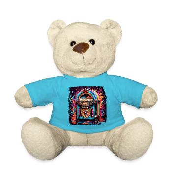 Jukebox / Musikautomat / Retro / 50er Jahre - Teddy - Atollblau - Vorne