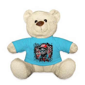 Rappeur / Hip Hop / Chanson / Cool / Rimes / Beat - Nounours - bleu outremer - Devant