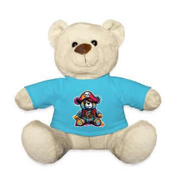 Teddybär / Kuscheltier / Stofftier / Geschenkidee - Teddy - Atollblau - Vorne