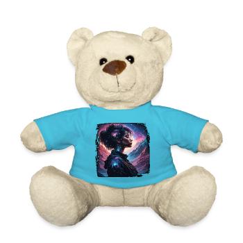 Silhouette / Forest / Portrait / Trees / Person - Teddy Bear - atoll blue - Front