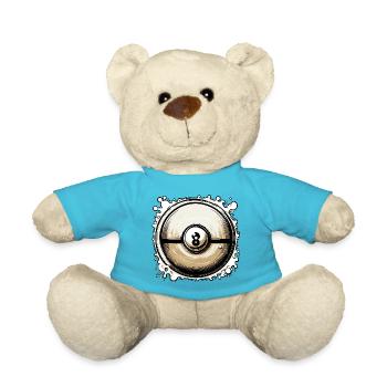 Billardtisch / Billiardkugel / 8 Ball / Pool / Kö - Teddy - Atollblau - Vorne