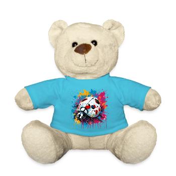 Ladybug / Lucky Charm / Dotted / New Year - Teddy Bear - atoll blue - Front
