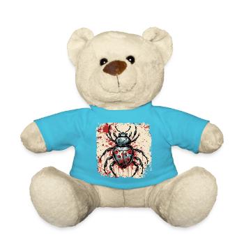 Ladybug / Lucky Charm / Dotted / New Year - Teddy Bear - atoll blue - Front