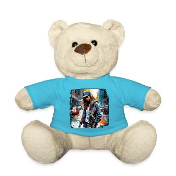 Rapper / Hip Hop / Song / Cool / Rhymes / Beat - Teddy Bear - atoll blue - Front