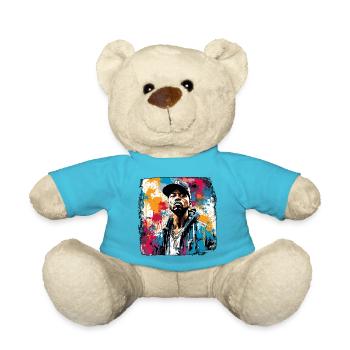 Rapper / Hip Hop / Song / Cool / Rhymes / Beat - Teddy Bear - atoll blue - Front