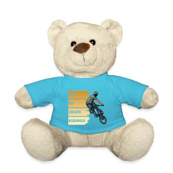 Essen - BMX - Schlafen - Wiederholen - Teddy - Atollblau - Vorne