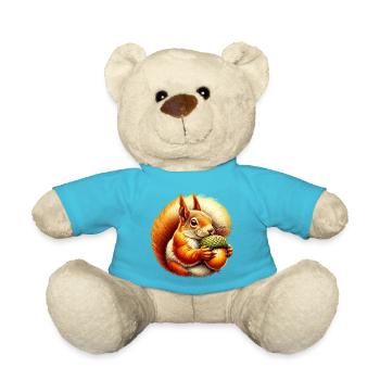 Squirrel - Teddy Bear - atoll blue - Front