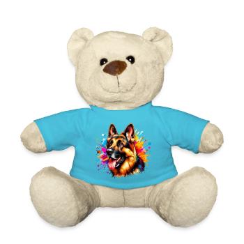 German Shepherd Dog - Teddy Bear - atoll blue - Front