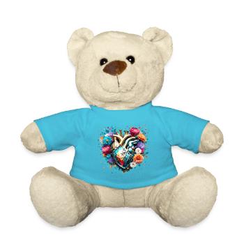 Heart / Mother's Day / Love / Holidays / Love - Teddy Bear - atoll blue - Front