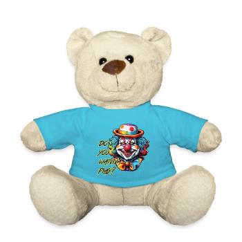 Clown / Zirkus / Fasching / Karneval / verspielt - Teddy - Atollblau - Vorne