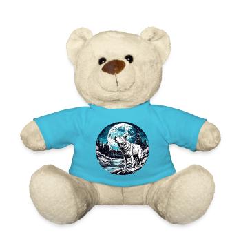 Wolf / Rudel / Wald / Wild / Tierwelt / heulen - Teddy - Atollblau - Vorne