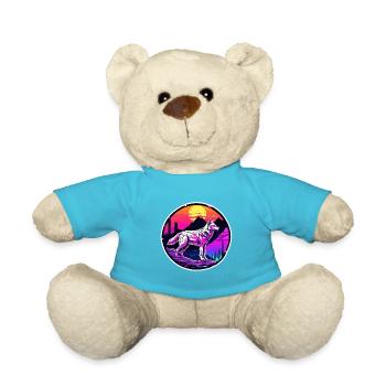 Wolf / Rudel / Wald / Wild / Tierwelt / heulen - Teddy - Atollblau - Vorne