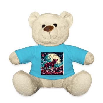 Wolf / Rudel / Wald / Wild / Tierwelt / heulen - Teddy - Atollblau - Vorne