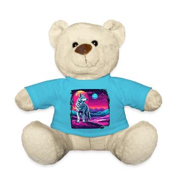 Wolf / Rudel / Wald / Wild / Tierwelt / heulen - Teddy - Atollblau - Vorne