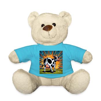 Kuh von hinten - Teddy - Atollblau - Vorne