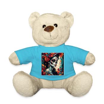 La Catrina/ Tattoo / Mexique / Crâne / Crâne - Nounours - bleu outremer - Devant