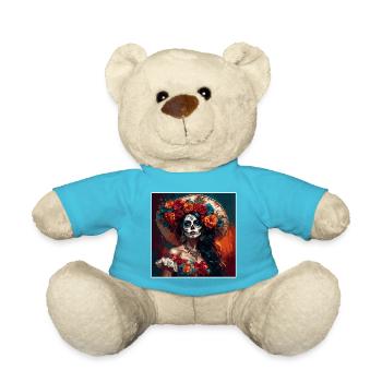 La Catrina/ Tattoo / Mexique / Crâne / Crâne - Nounours - bleu outremer - Devant