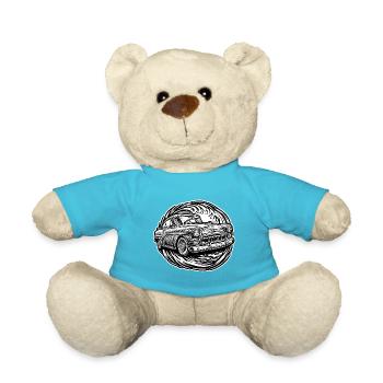 Auto / Fahrzeug / PKW / Mobil / Old Timer / fahren - Teddy - Atollblau - Vorne