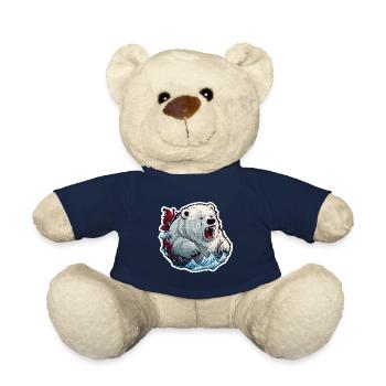 Ours polaire / Animal / Norpol / hiver / enfantin / mignon - Nounours - bleu marine - Devant