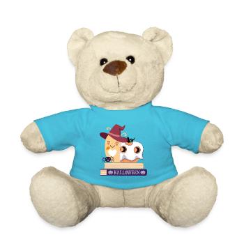 Kürbisschnecke Halloween - Teddy - Atollblau - Vorne