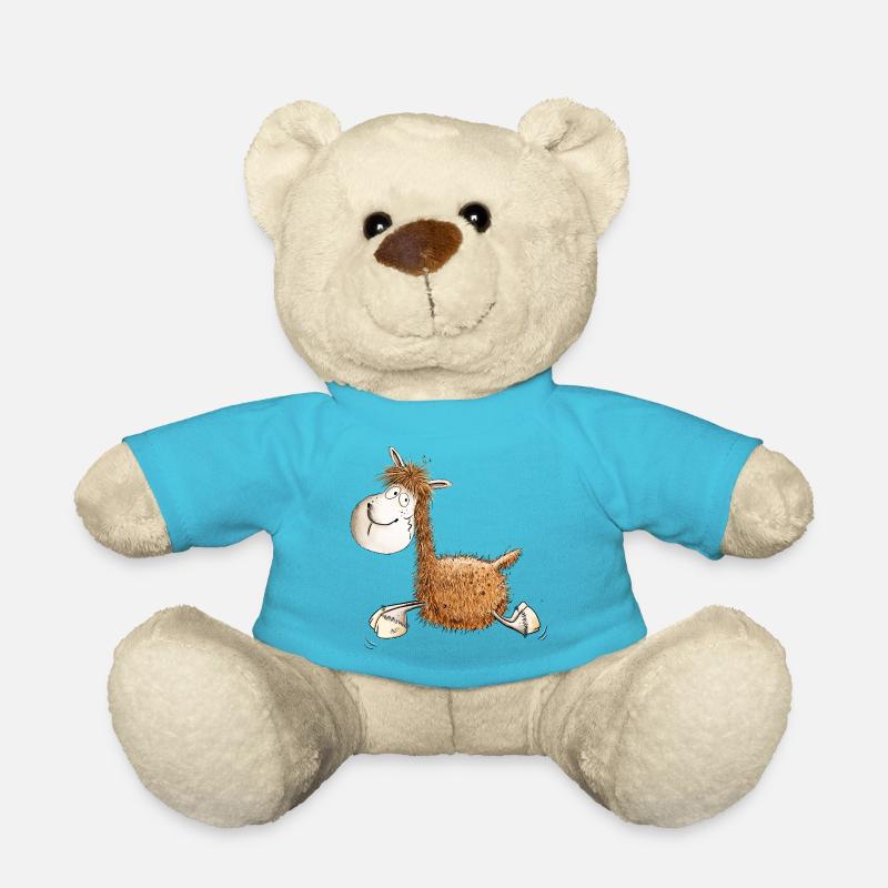Lustiges Lama Für Lama Oder Alpaka Freunde - Teddy - Atollblau