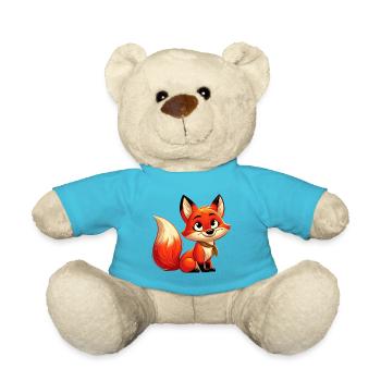 Fox 10 - Teddy Bear - atoll blue - Front