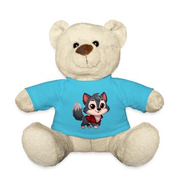 Wolf 4 - Teddy Bear - atoll blue - Front
