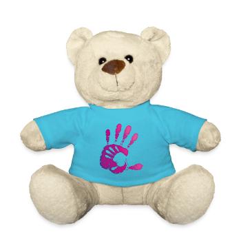 MAINS - VIOLET - Nounours - bleu outremer - Devant