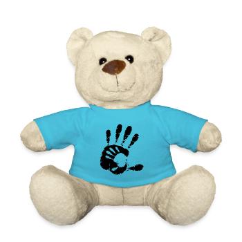MAINS - NOIR - Nounours - bleu outremer - Devant