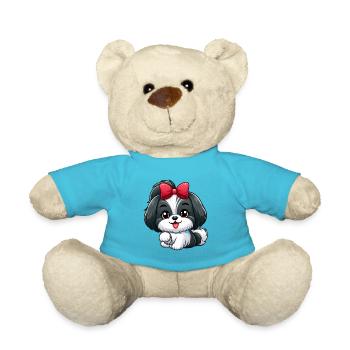 shih tzu 3 - Nounours - bleu outremer - Devant