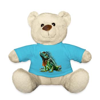 Grüner Leguan Iguana - Teddy - Atollblau - Vorne