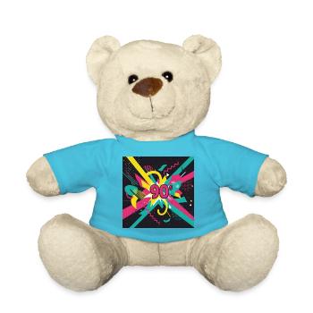 90er-Jahre-Vibes - Teddy - Atollblau - Vorne